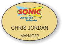 (image for) Sonic Gold Oval Badge